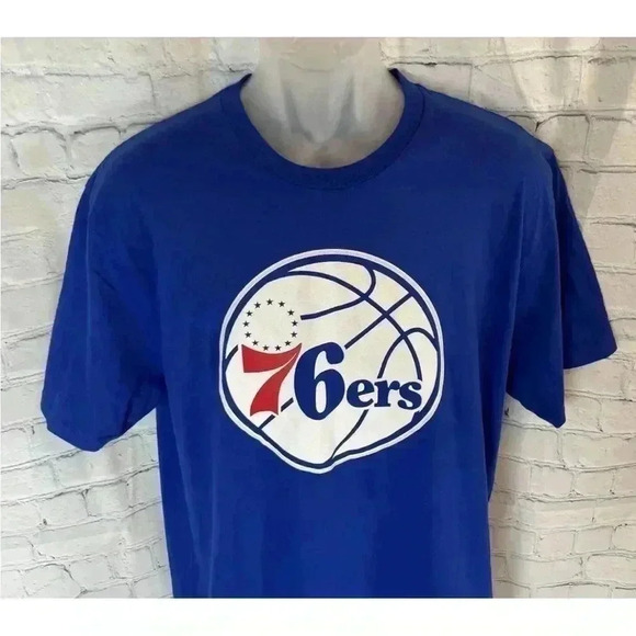 NEW Fanatics Men’s Philadelphia 76ers Joel Embiid #21 Jersey T Shirt Size L NBA - Picture 1 of 15